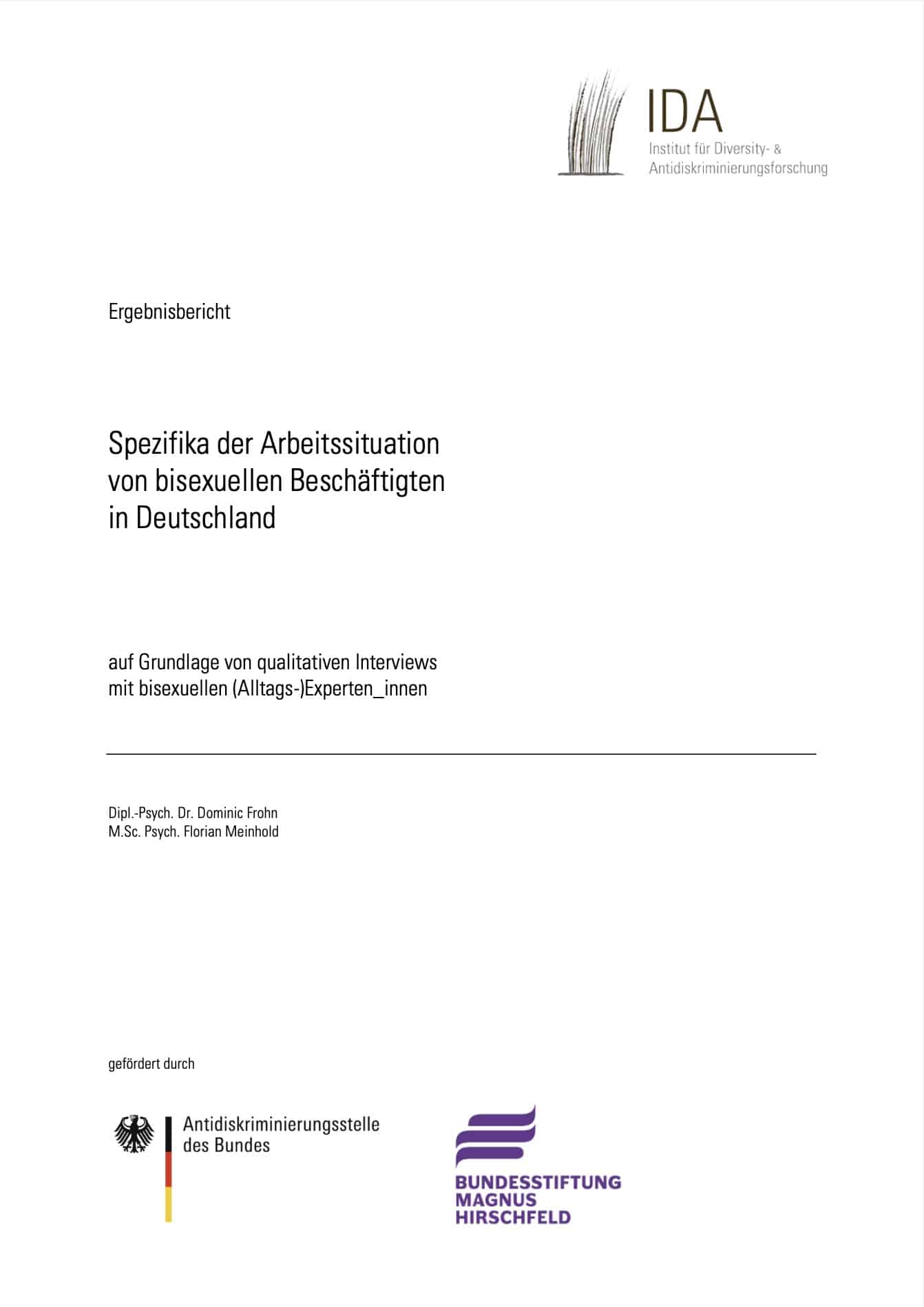 Spezifika der Arbeitssituation von bisexuellen Beschäftigten in